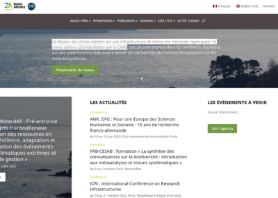 RZA, Le Réseau des Zones Ateliers, une infrastructure de recherche nationale regroupant 14 zones ateliers (ZA) labellisées par le CNRS