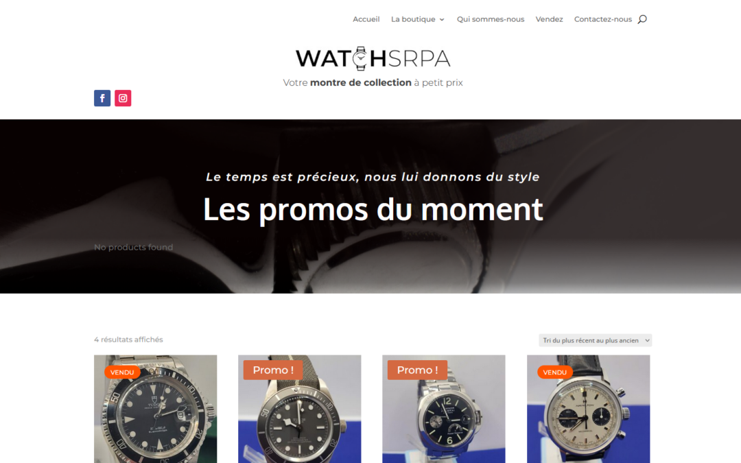 WATCHSRPA, des montres de collection à petit prix